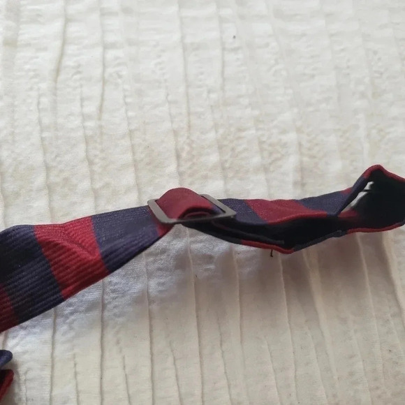 Brooks Brothers Makers Red Navy Children Pure Silk - Picture 8 of 10